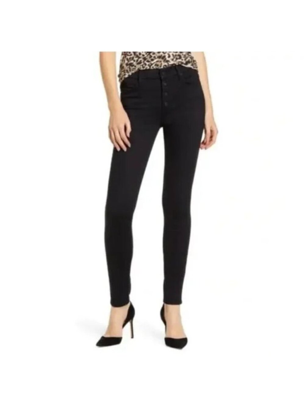 MOTHER Denim The Pixie Not Guilty Black Skinny Ankle Jeans Size 26